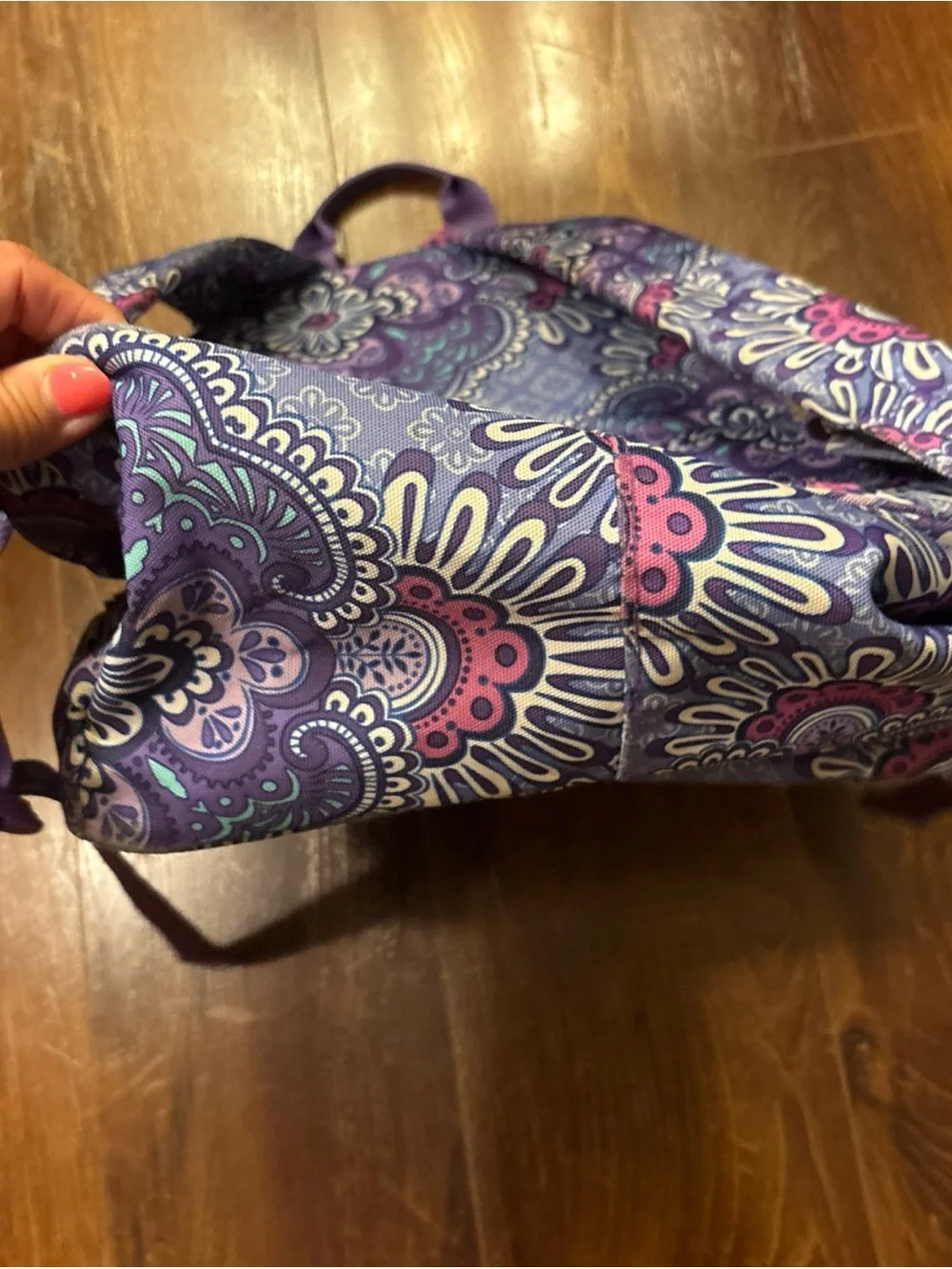 Vera Bradley Backpack Large Lilac Medallion